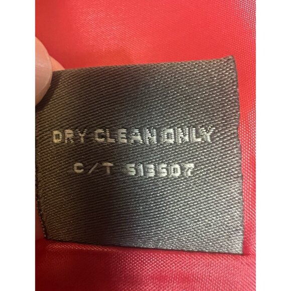 Taylor Women’s Dress Floral Red Sleeveless Silk Linen Halter Neck Lined Zipper - Picture 13 of 13